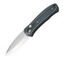 Push Button Auto, Black/Gray G10 Handle, Plain