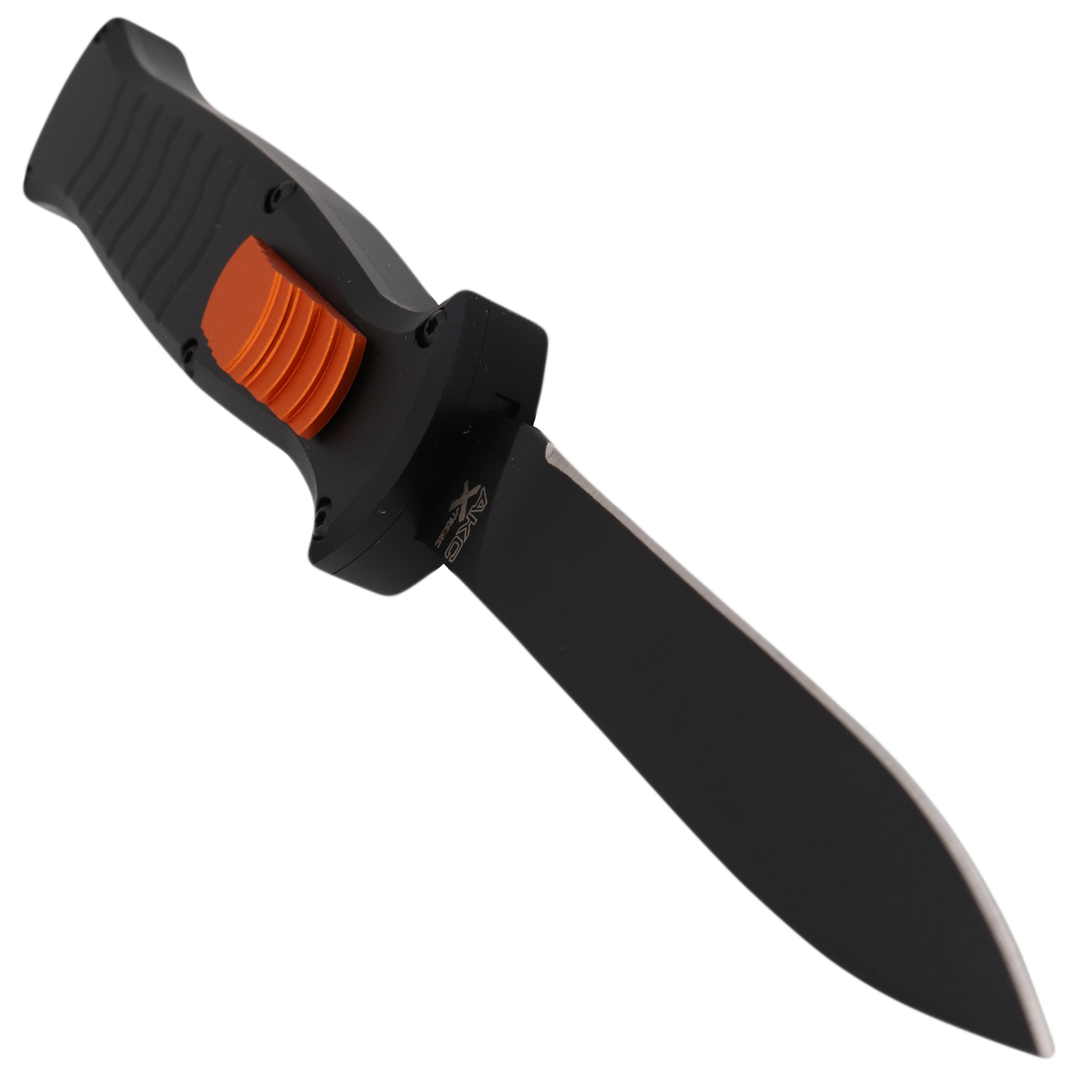 Out the Front Automatic Manic EVO Pocket Knife Orange