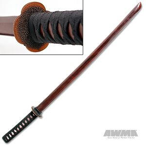 Maroon Hardwood Bokken, 1409