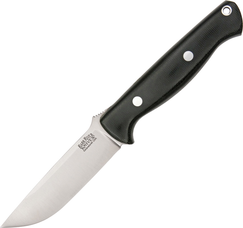 Bark River BA011MBC Gunny Black Canvas Micarta Knife