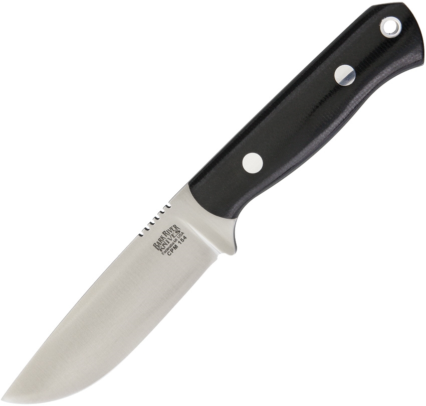 Bark River BA07002MBC Bravo Necker II Black Canvas Knife