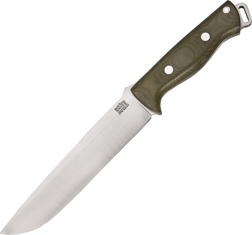 Bark River BA07231MGC Bravo 2 Green Canvas CPM S35VN Knife