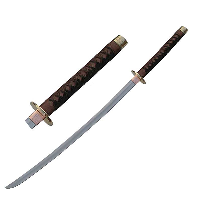 Braided Leather Samurai Katana Sword