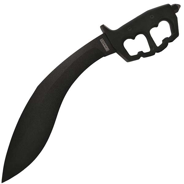 Cold Steel 80NTK Chaos Kukri, Black Aluminum Handle, Black Plain