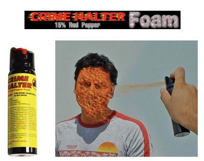 Crime Halter 2 Ounce Foam Pepper Spray