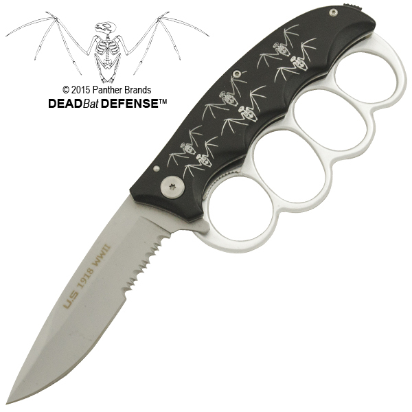 Dead Bat Defense Trench Knife,Black