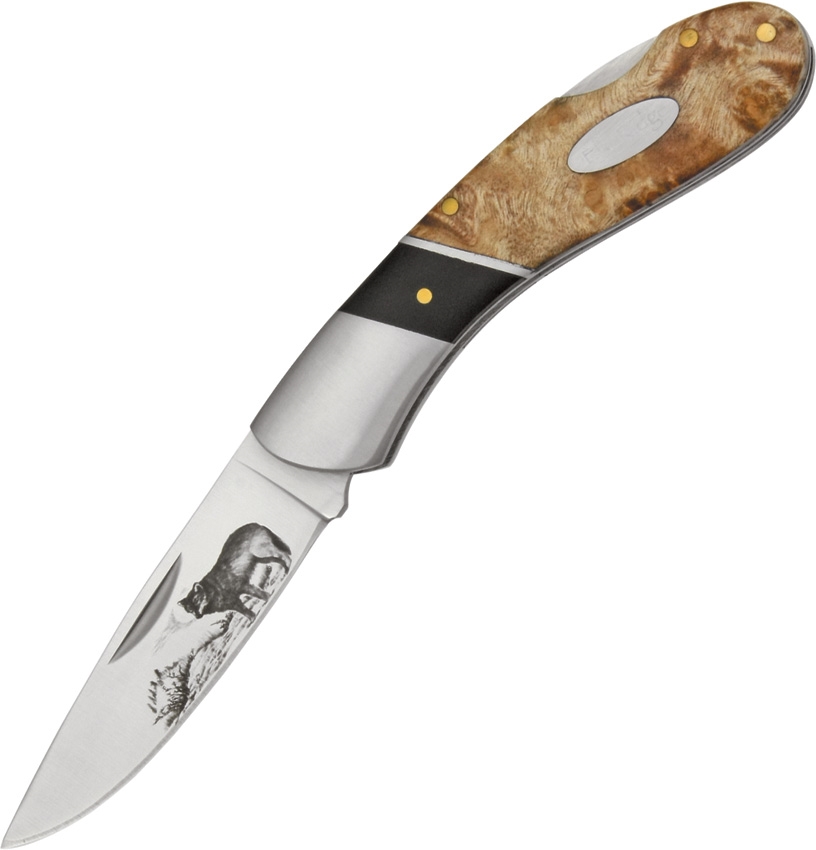 Elk Ridge ER072W Wolf Lockback Knife