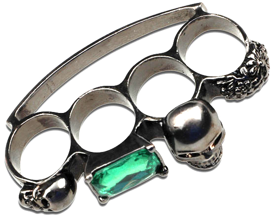 Haute Death Couture Fashion Knuckles, Silver