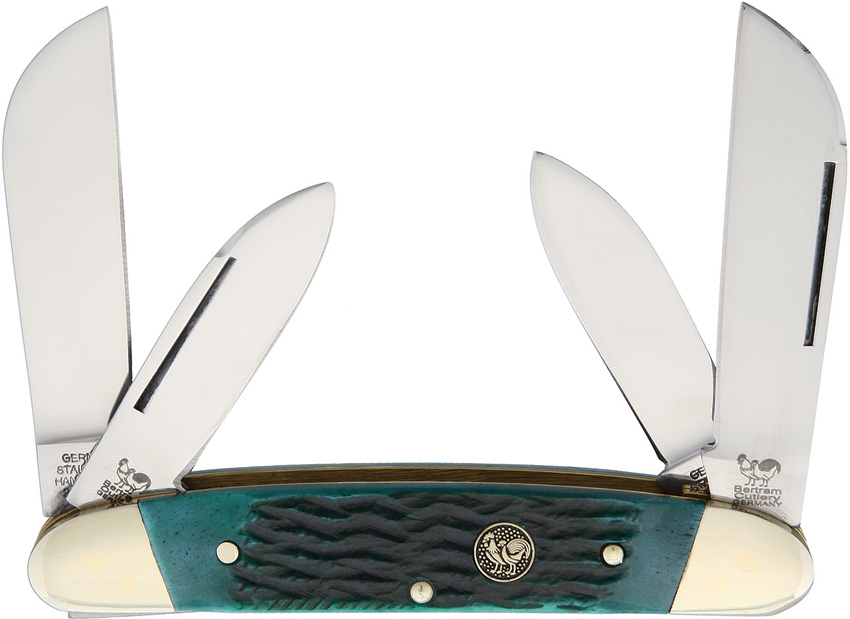 Hen and Rooster HR264GPB Congress Green Pick Bone Knife