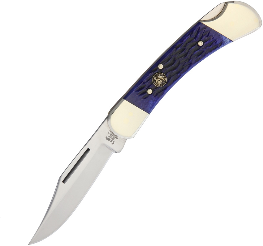 Hen and Rooster HR361BLPB Lockback Blue Pick Bone Knife