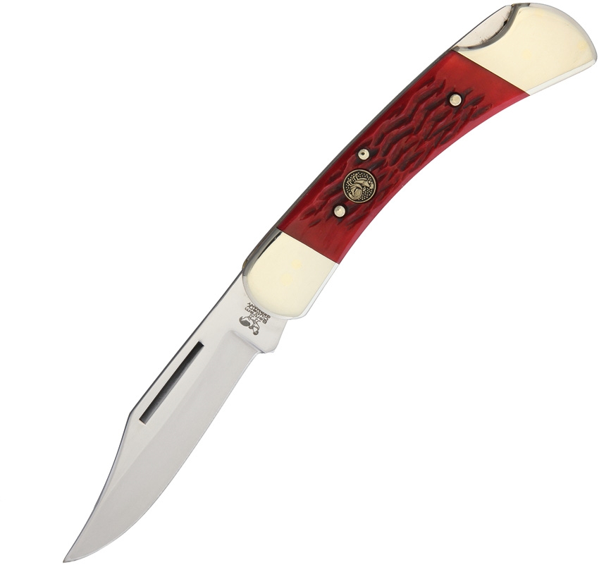 Hen and Rooster HR361RPB Lockback Red Pick Bone Knife