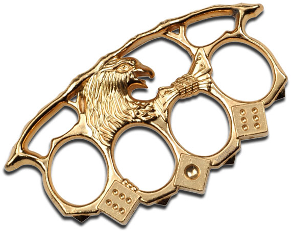 High Roller Brass Knuckles, Gold