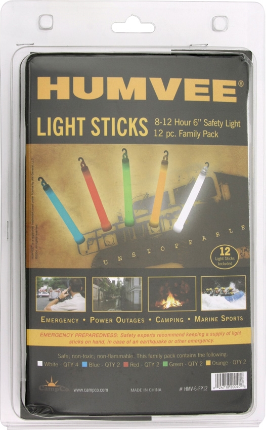 Humvee HMV6FP12 Safety Light Sticks