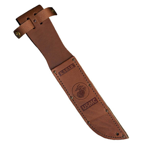 KA-BAR 1250S Sheath, USMC Logo, Brown