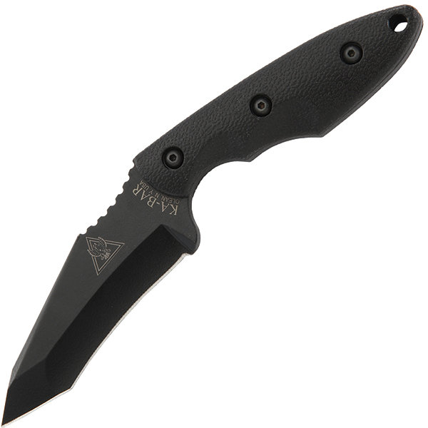 KA-BAR 2486 TDI, Hinderer Hell Fire Knife, Black Handle