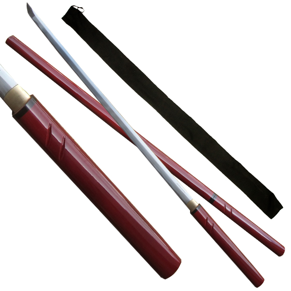 Maroon Full Tang Katana Samurai Sword