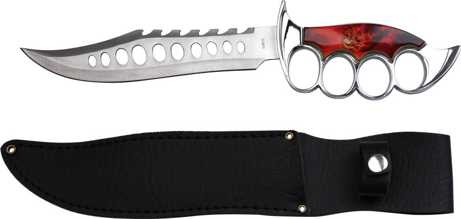 Master Cutlery HK-983SK Raging Inferno Skull Trench Knife