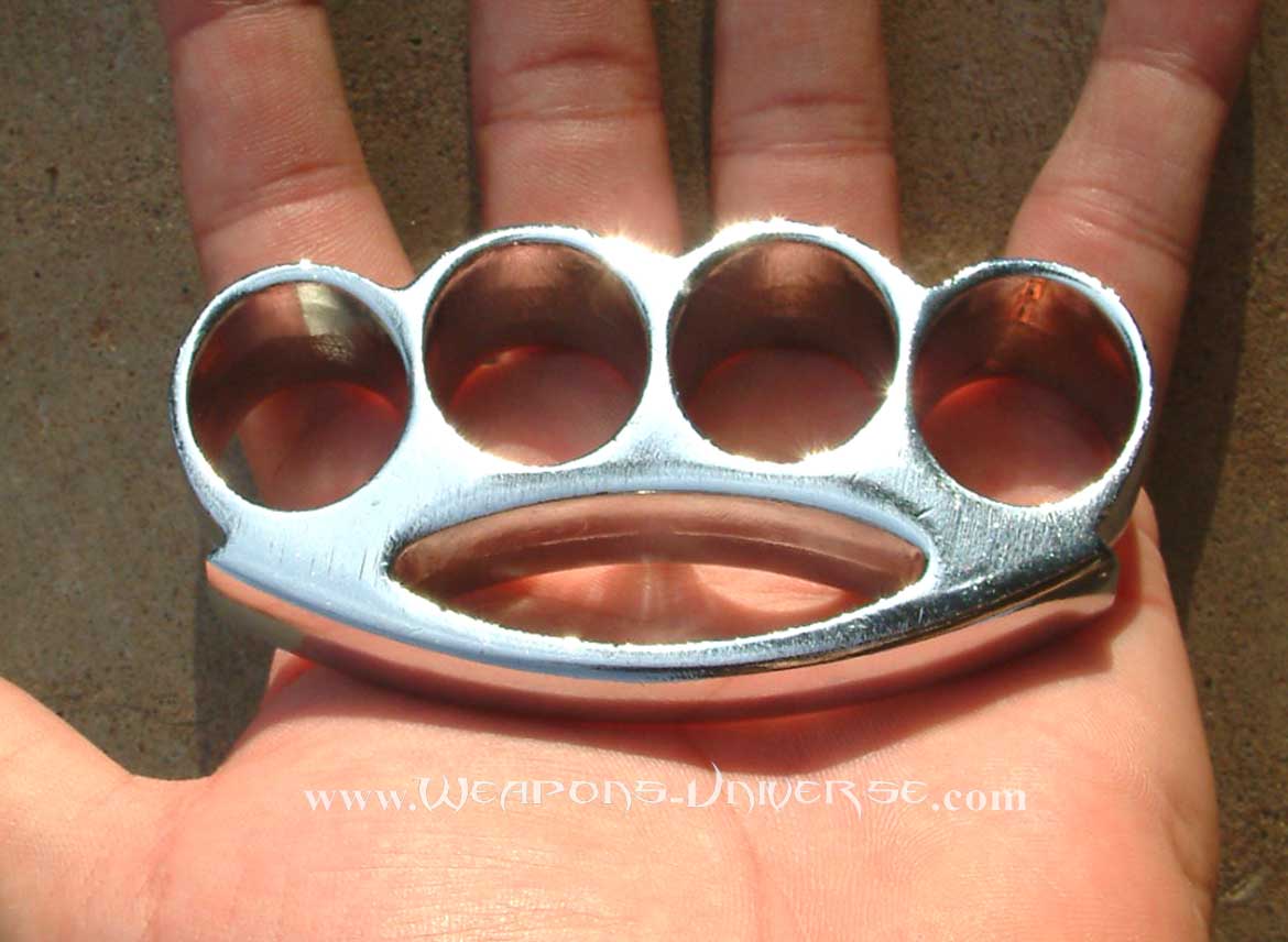 Renegade Brass Knuckles, Chrome, Medium