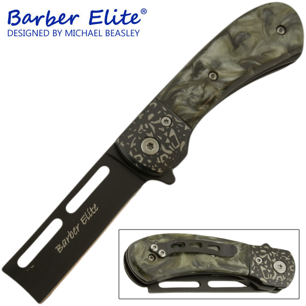 Spring Assisted Barber's Elite Straight Razor